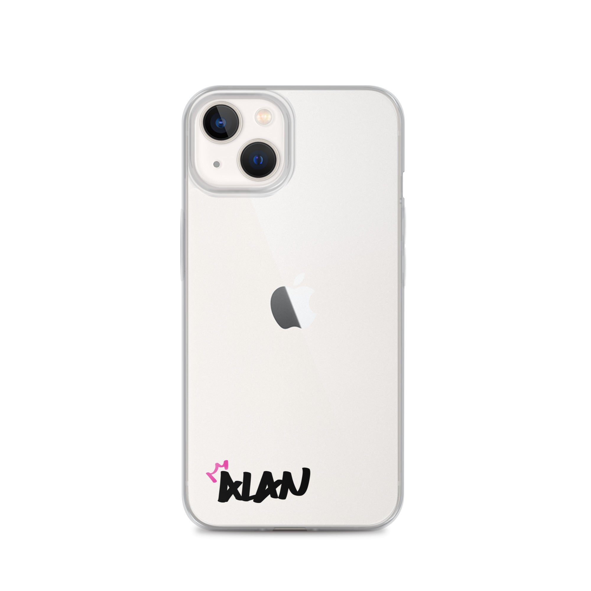 Clear iPhone Case Black Text - Alan