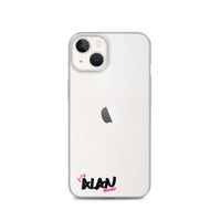 Clear iPhone Case Black Text - Alan Blessed