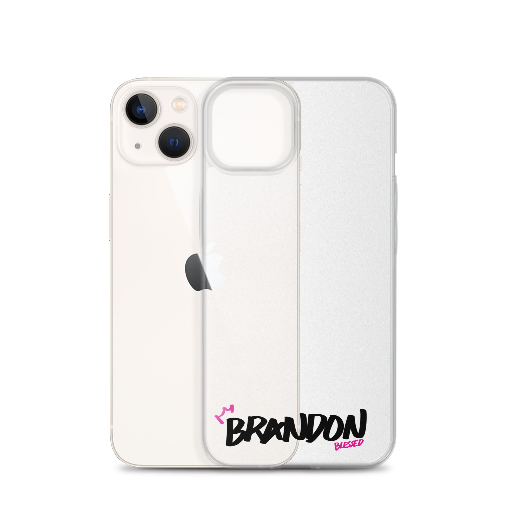 Clear iPhone Case - Brandon Blessed