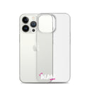 Clear iPhone Case White Text - Alan Blessed