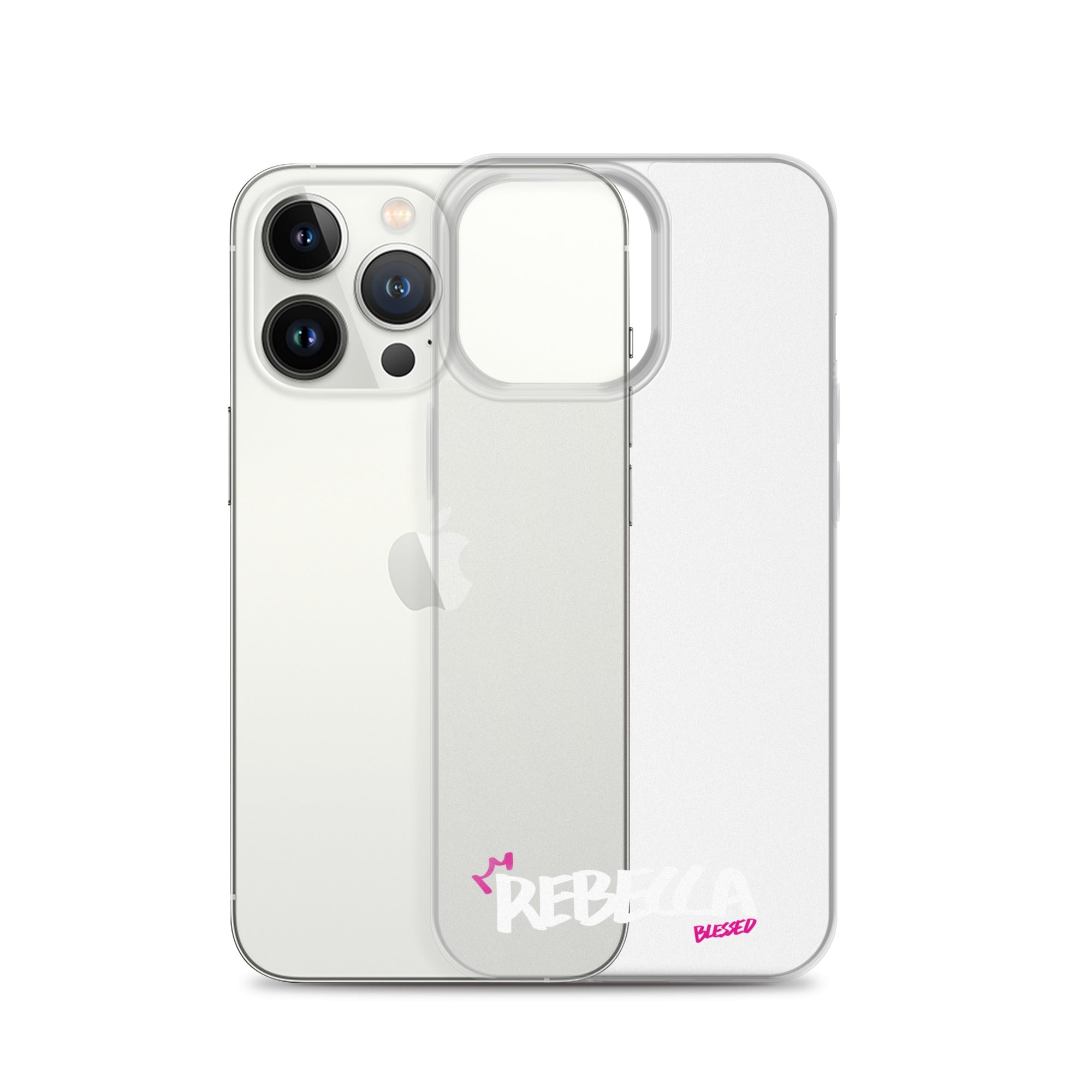 Clear iPhone Case - Rebecca Blessed