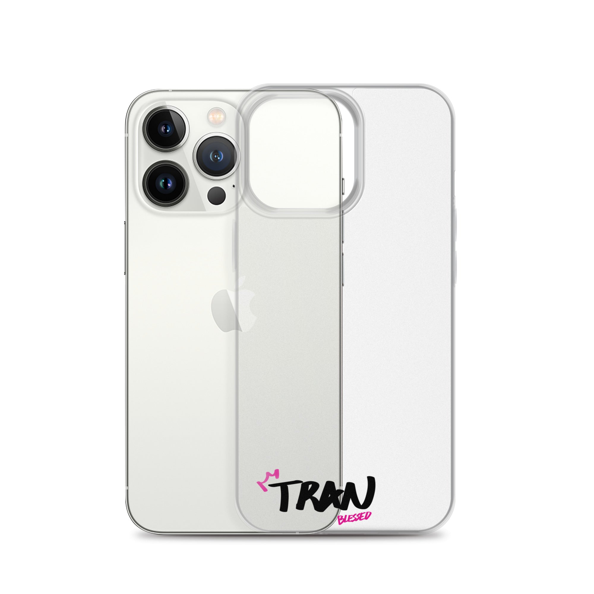 Clear iPhone Case - Tran Blessed