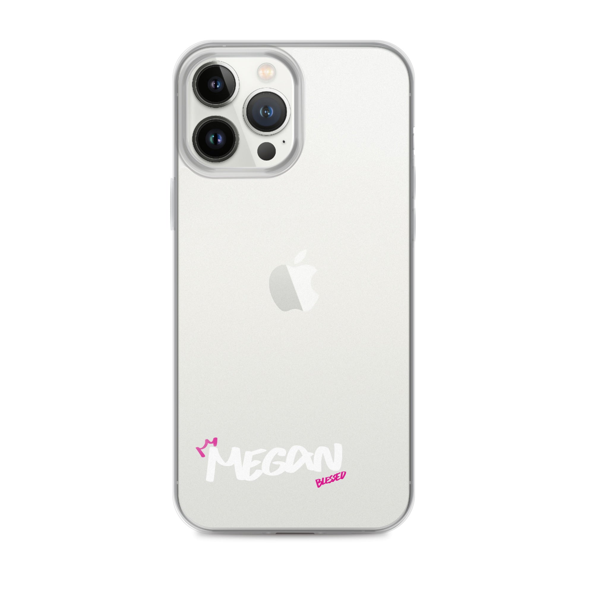 Clear iPhone Case - Megan Blessed