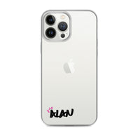 Clear iPhone Case Black Text - Alan