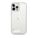 Clear iPhone Case White Text - Alan