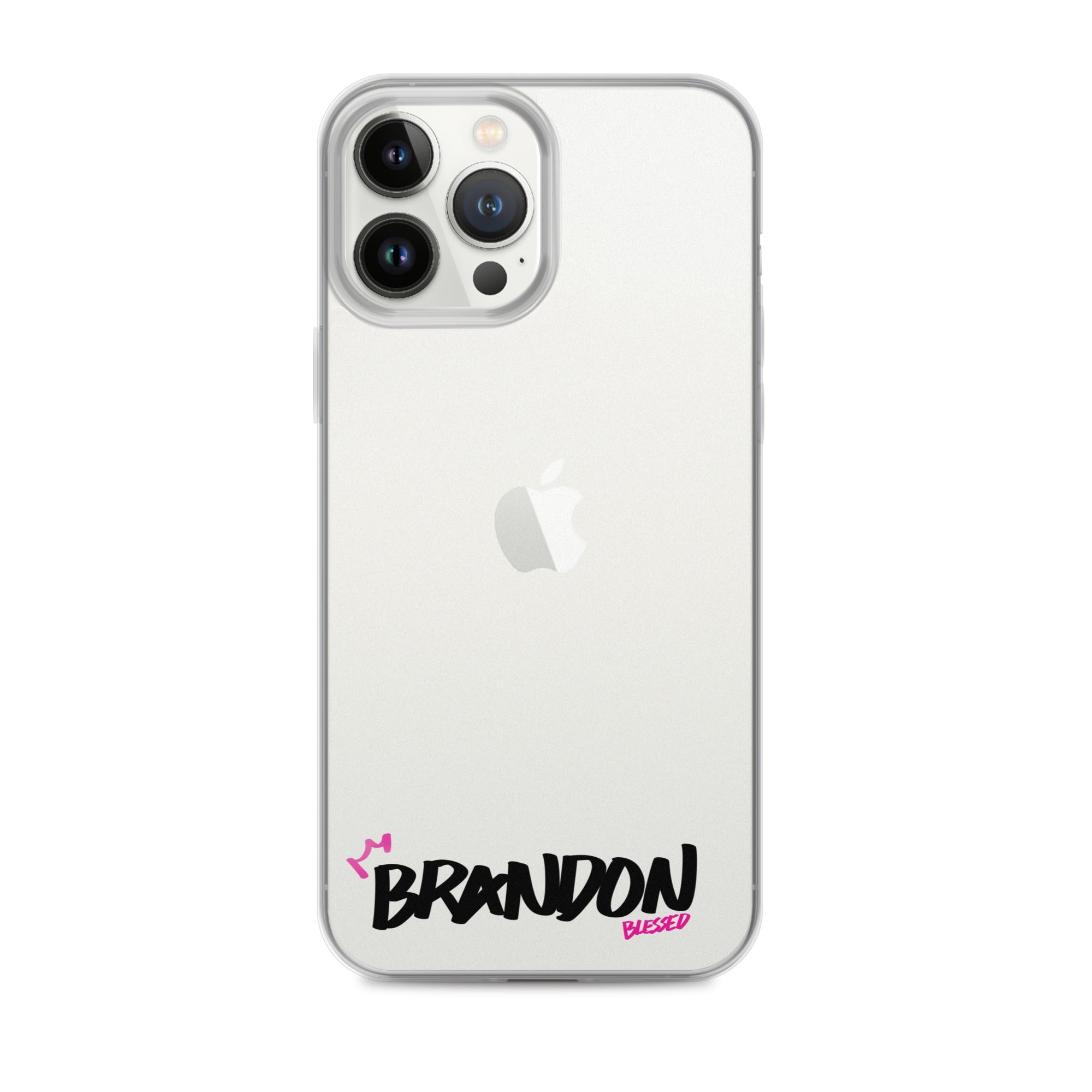 Clear iPhone Case - Brandon Blessed