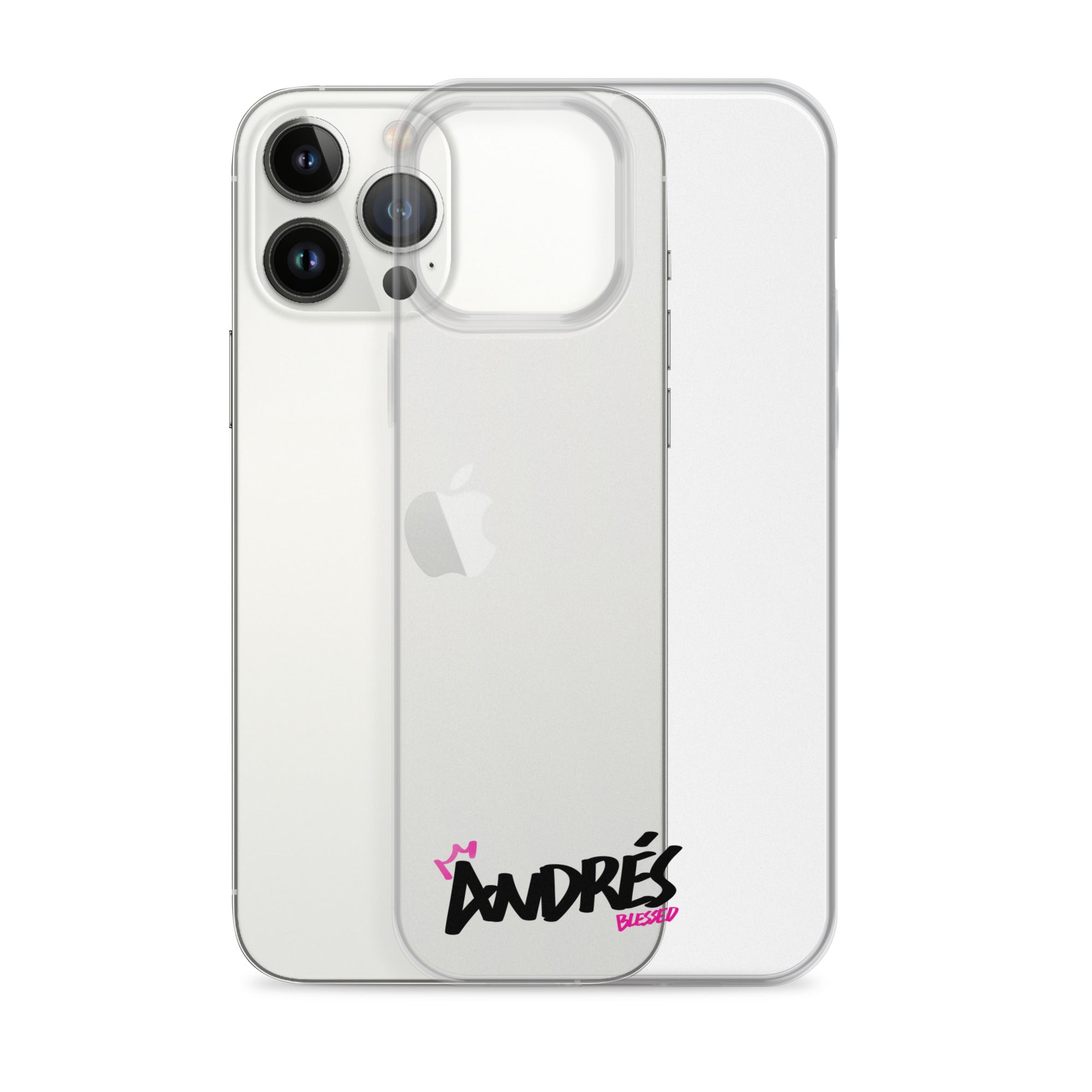 Clear iPhone Case - Andres Blessed