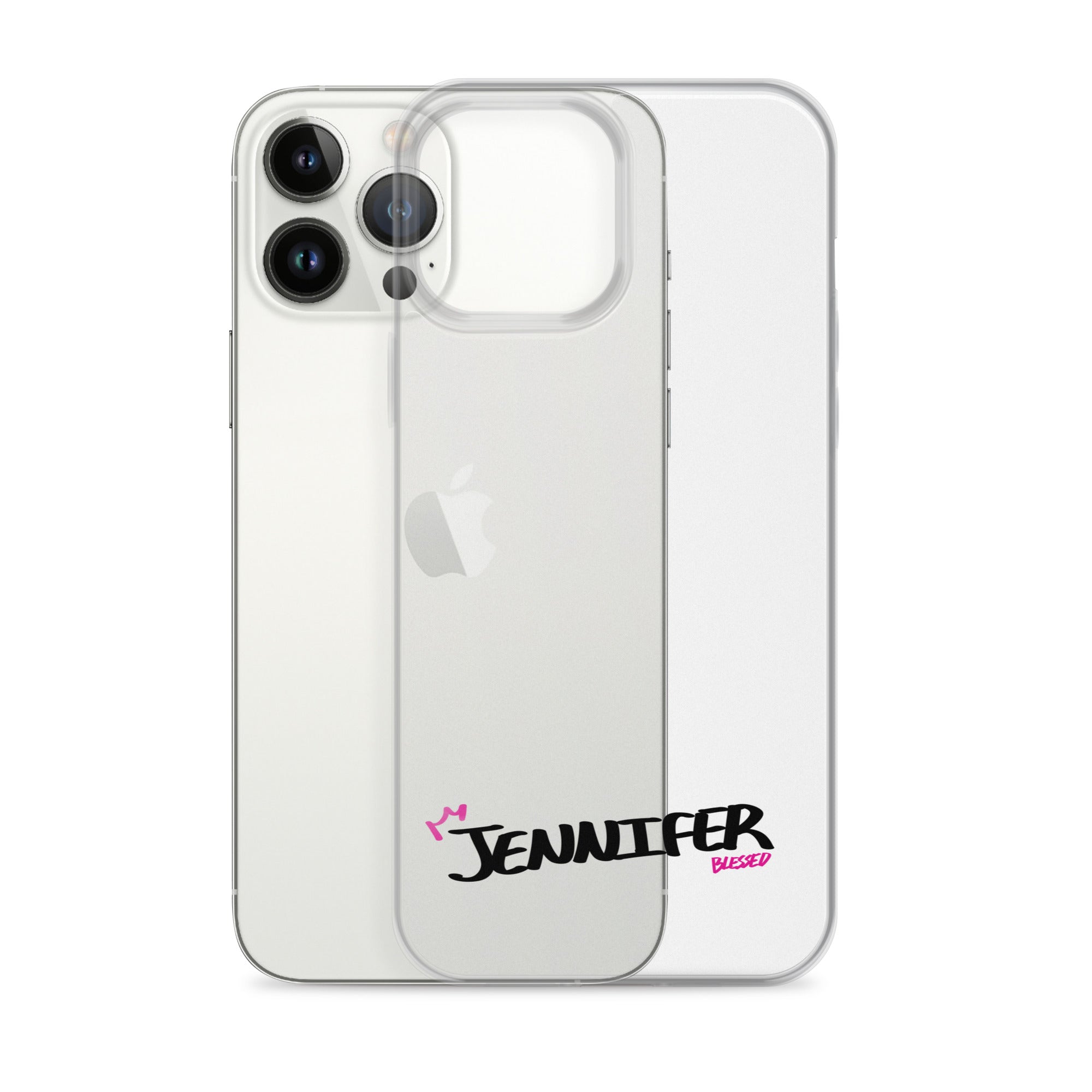 Clear iPhone Case - Jennifer Blessed