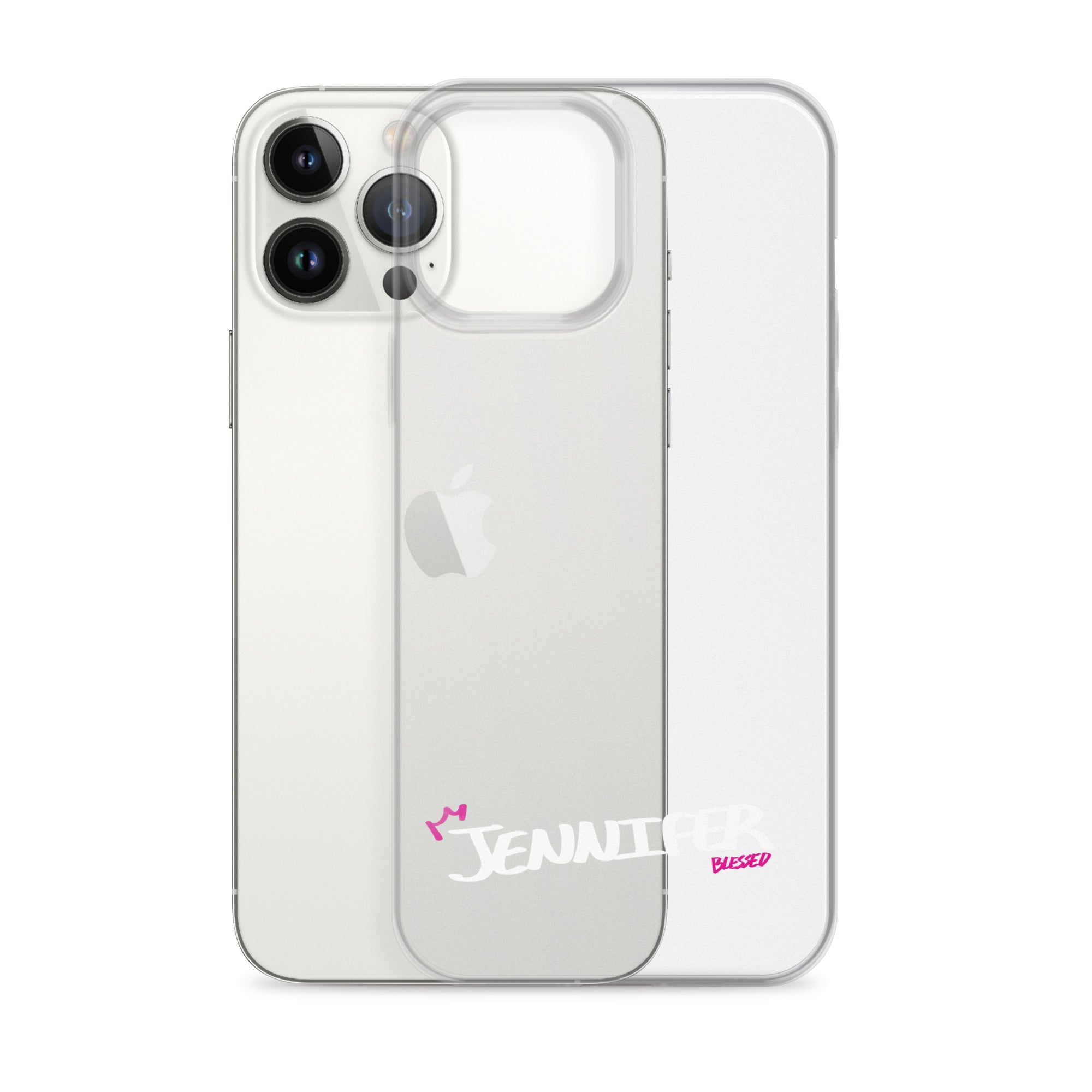 Clear iPhone Case - Jennifer Blessed