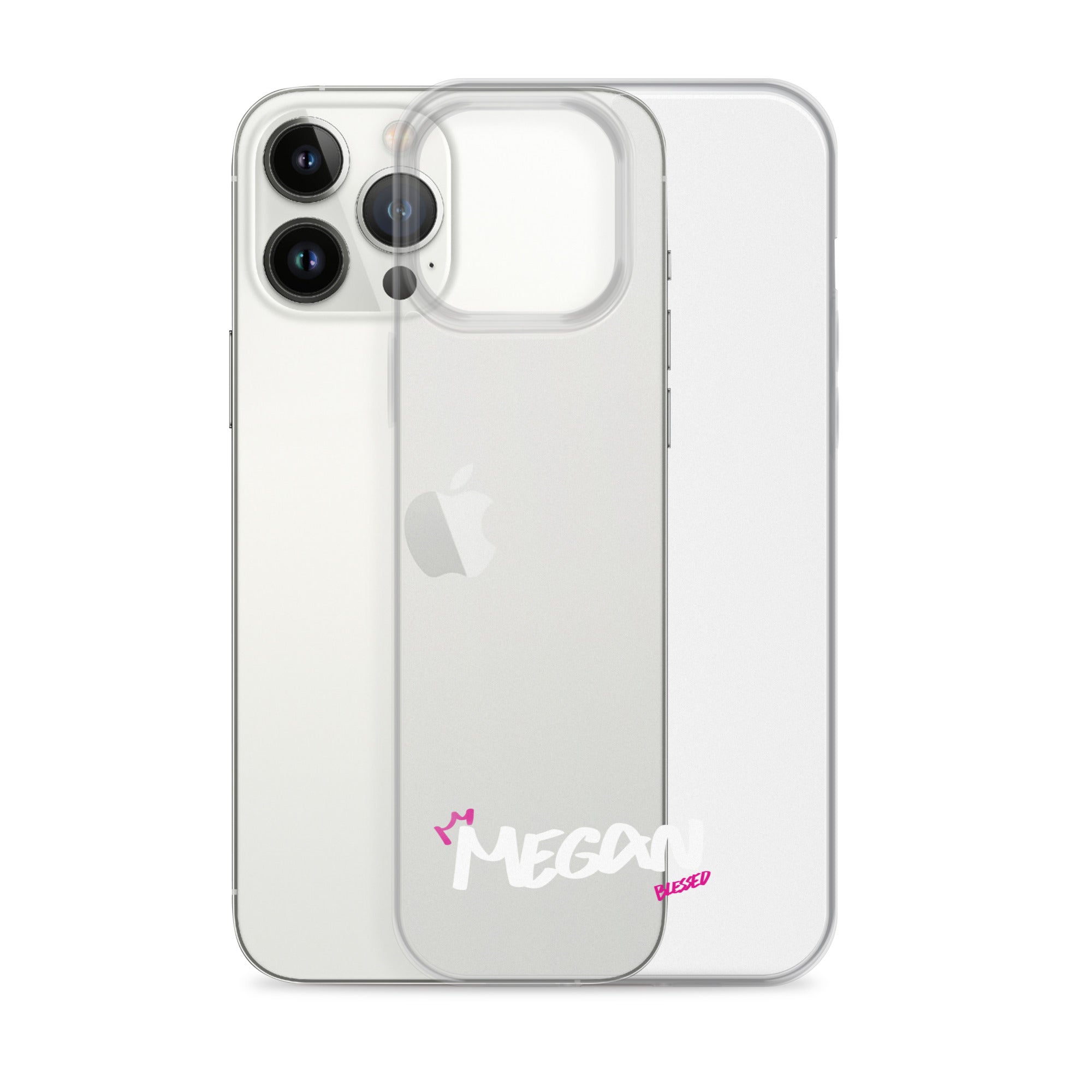 Clear iPhone Case - Megan Blessed