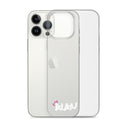 Clear iPhone Case White Text - Alan