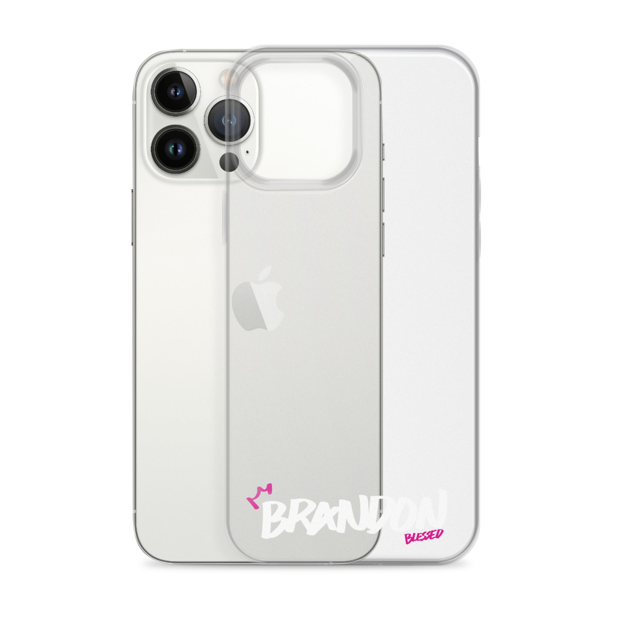 Clear iPhone Case - Brandon Blessed