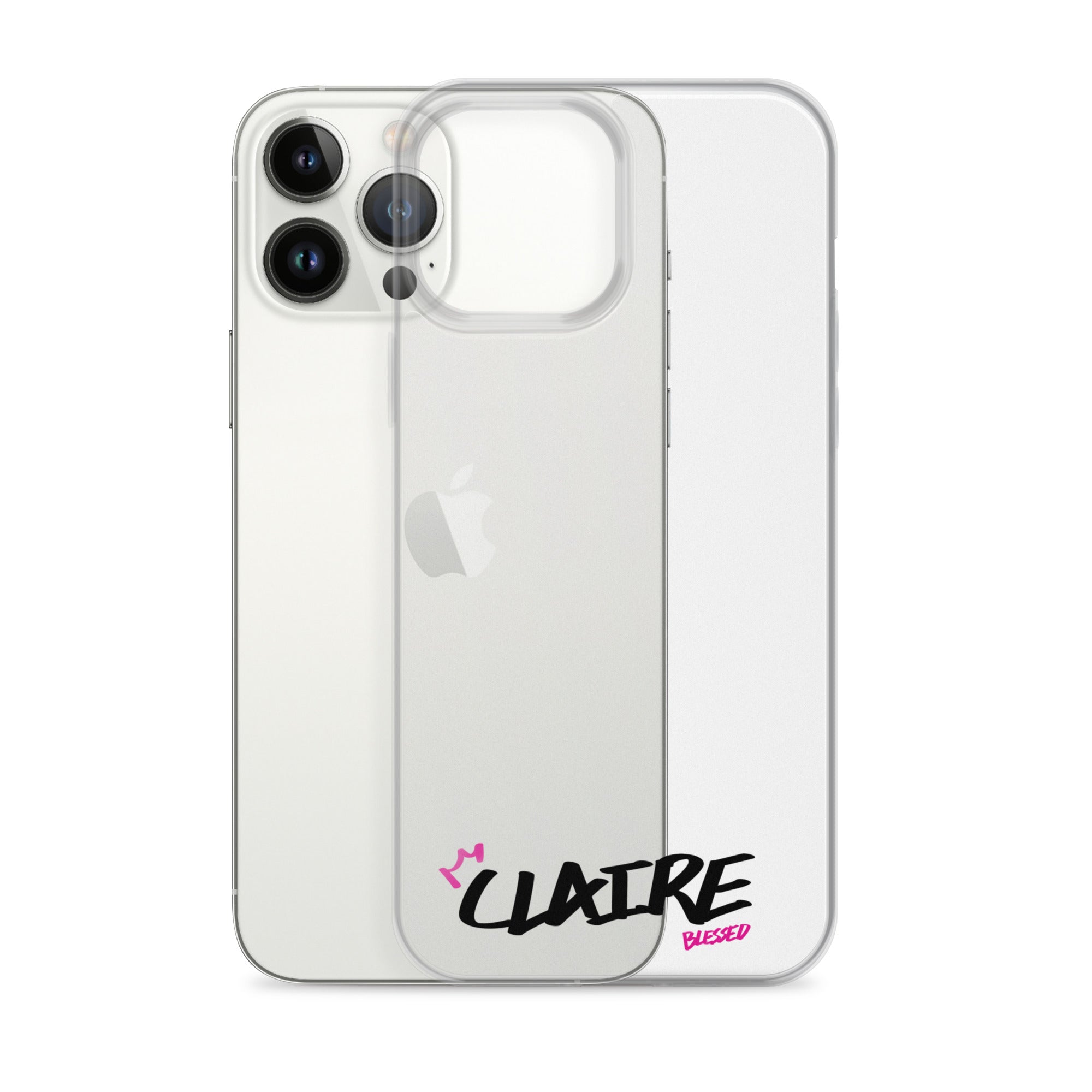 Clear iPhone Case - Claire Blessed