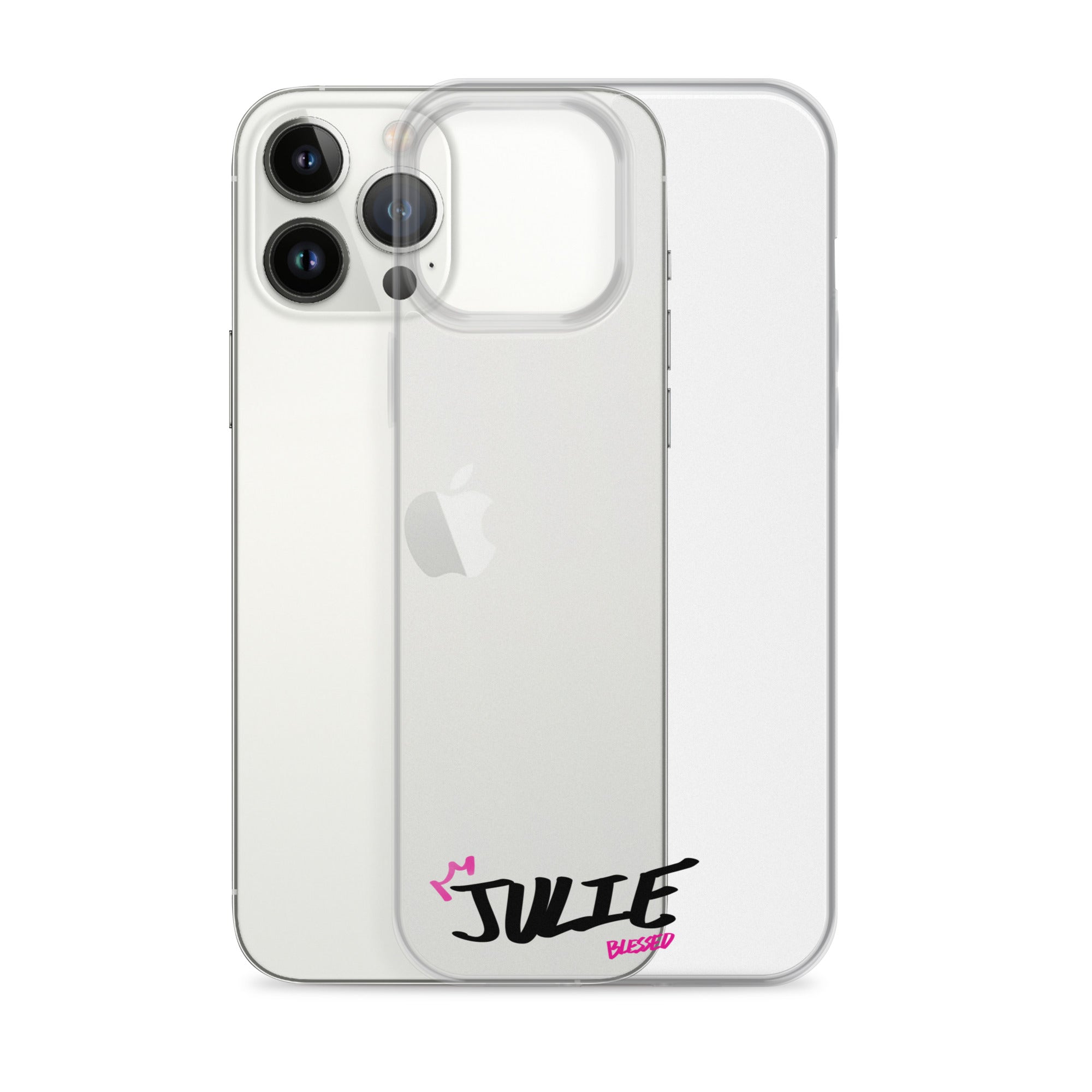 Clear iPhone Case - Julie Blessed