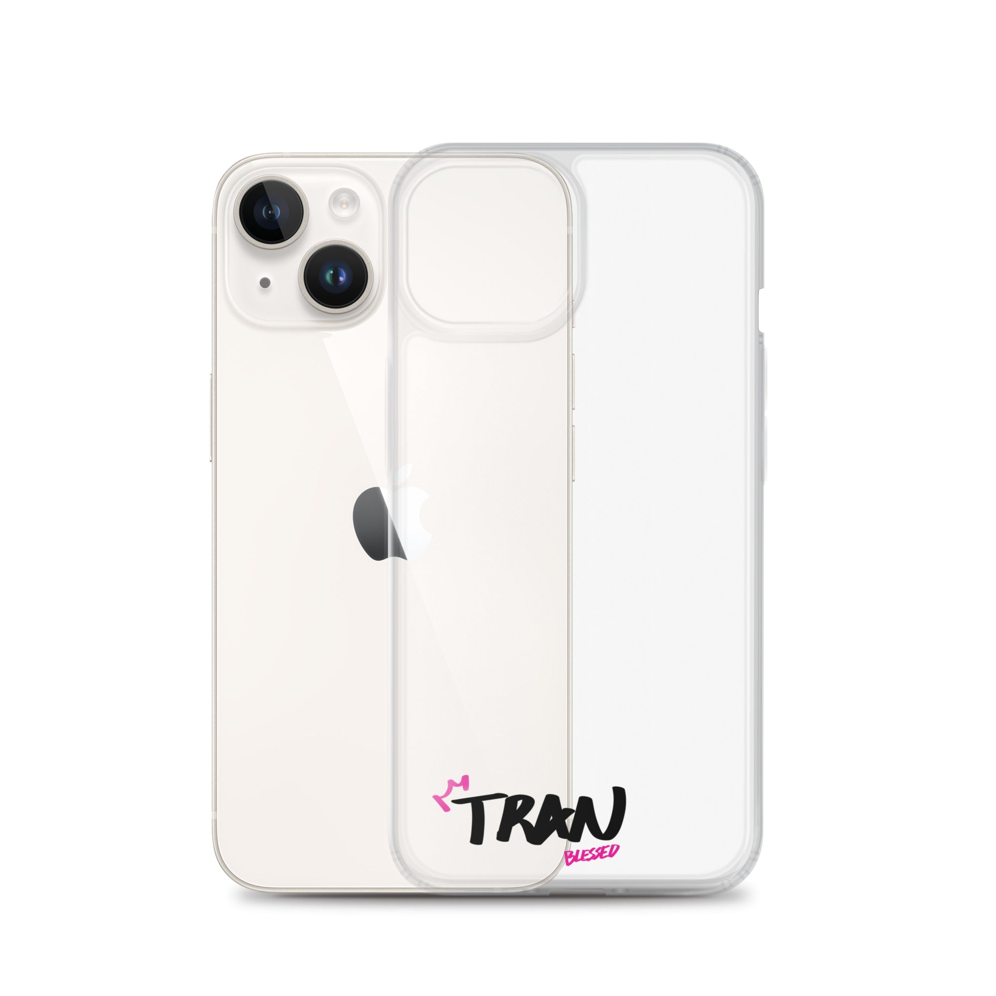 Clear iPhone Case - Tran Blessed