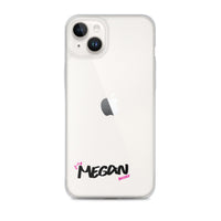 Clear iPhone Case - Megan Blessed