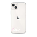 Clear iPhone Case White Text - Alan