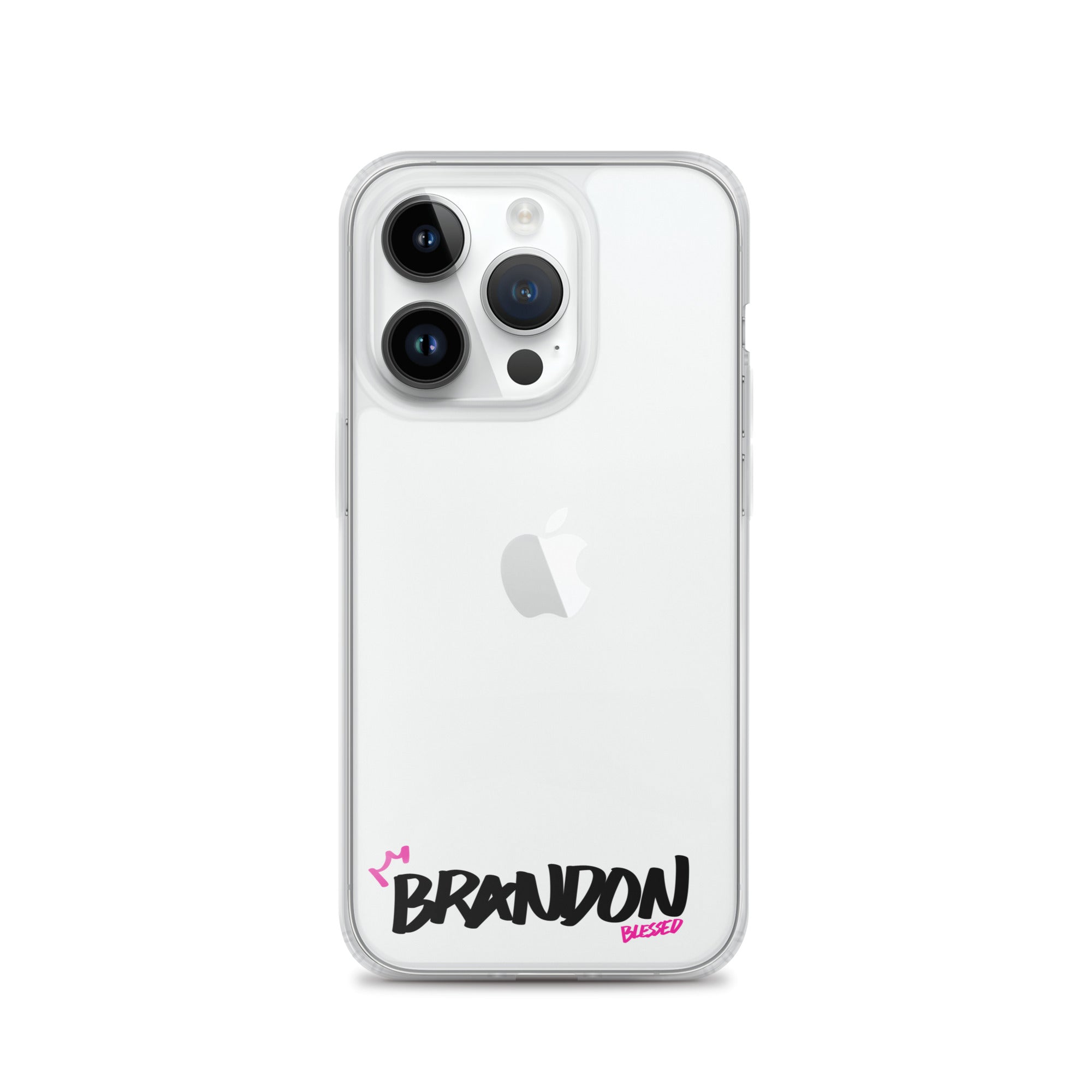 Clear iPhone Case - Brandon Blessed