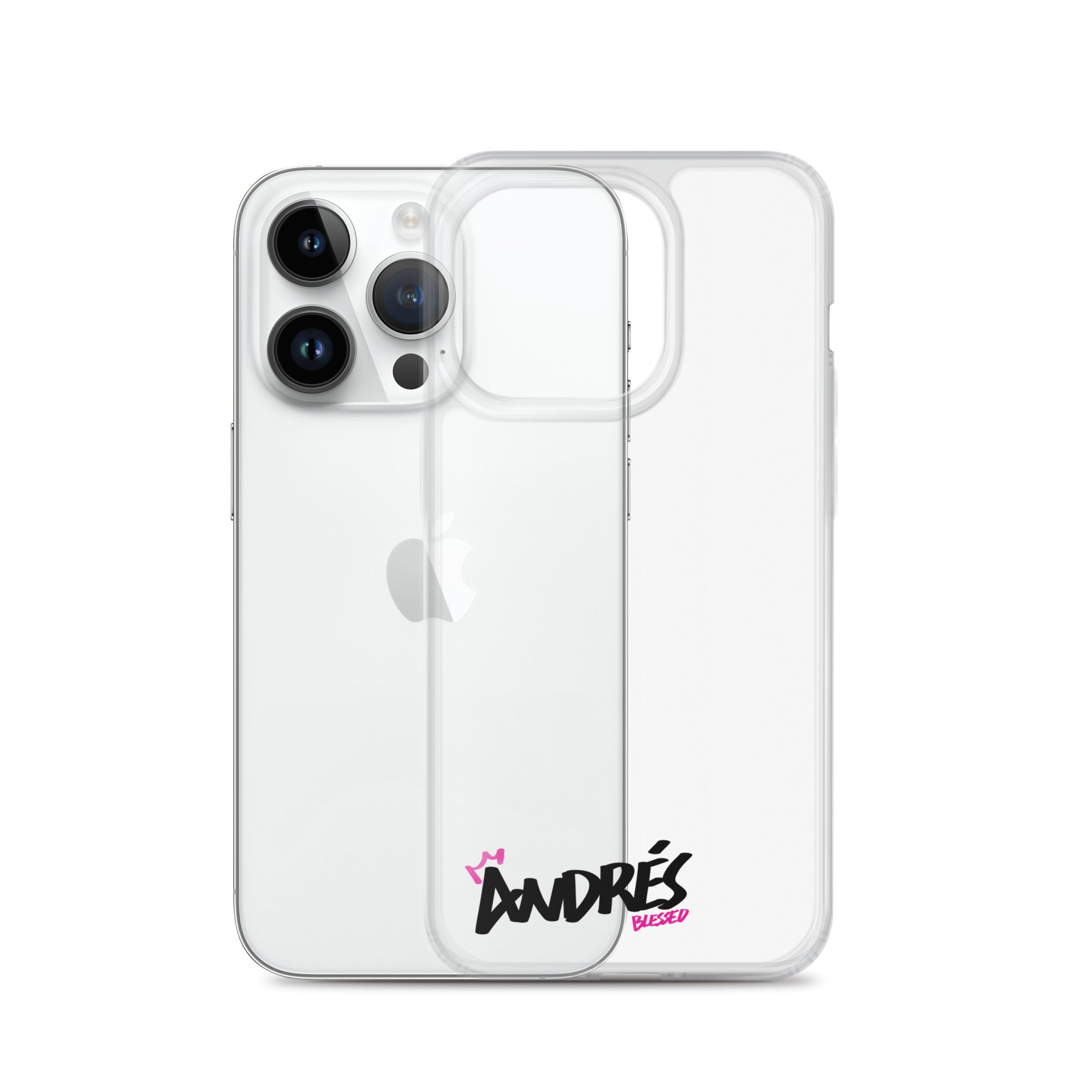 Clear iPhone Case - Andres Blessed