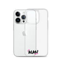 Clear iPhone Case Black Text - Alan Blessed