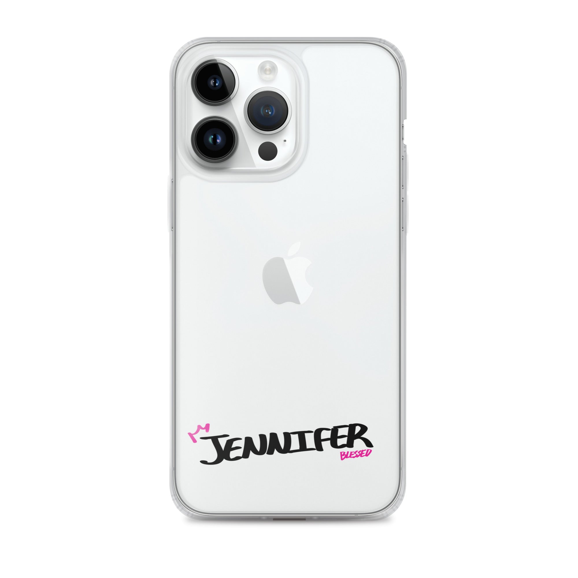 Clear iPhone Case - Jennifer Blessed