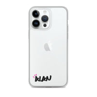 Clear iPhone Case Black Text - Alan