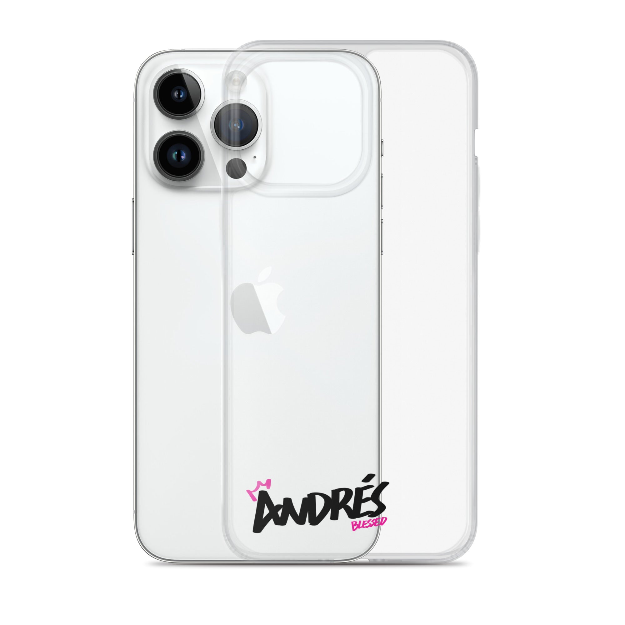 Clear iPhone Case - Andres Blessed