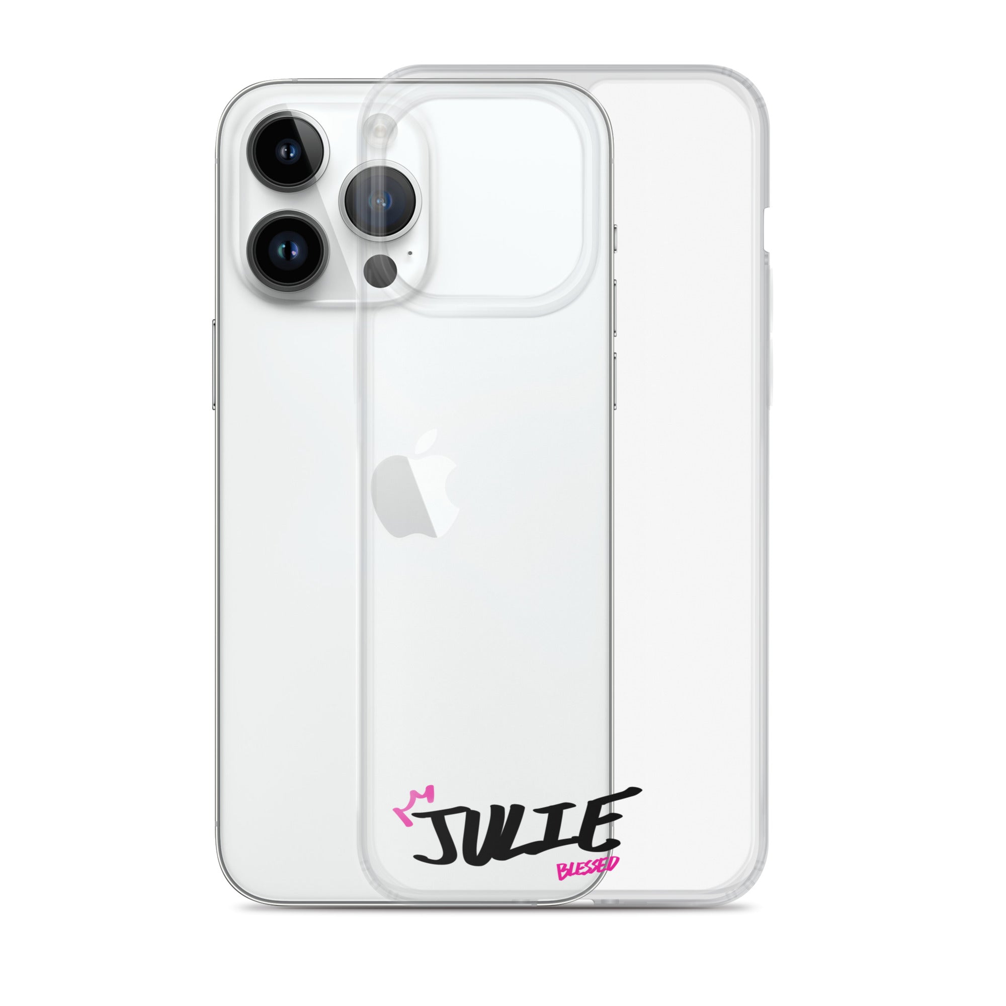 Clear iPhone Case - Julie Blessed