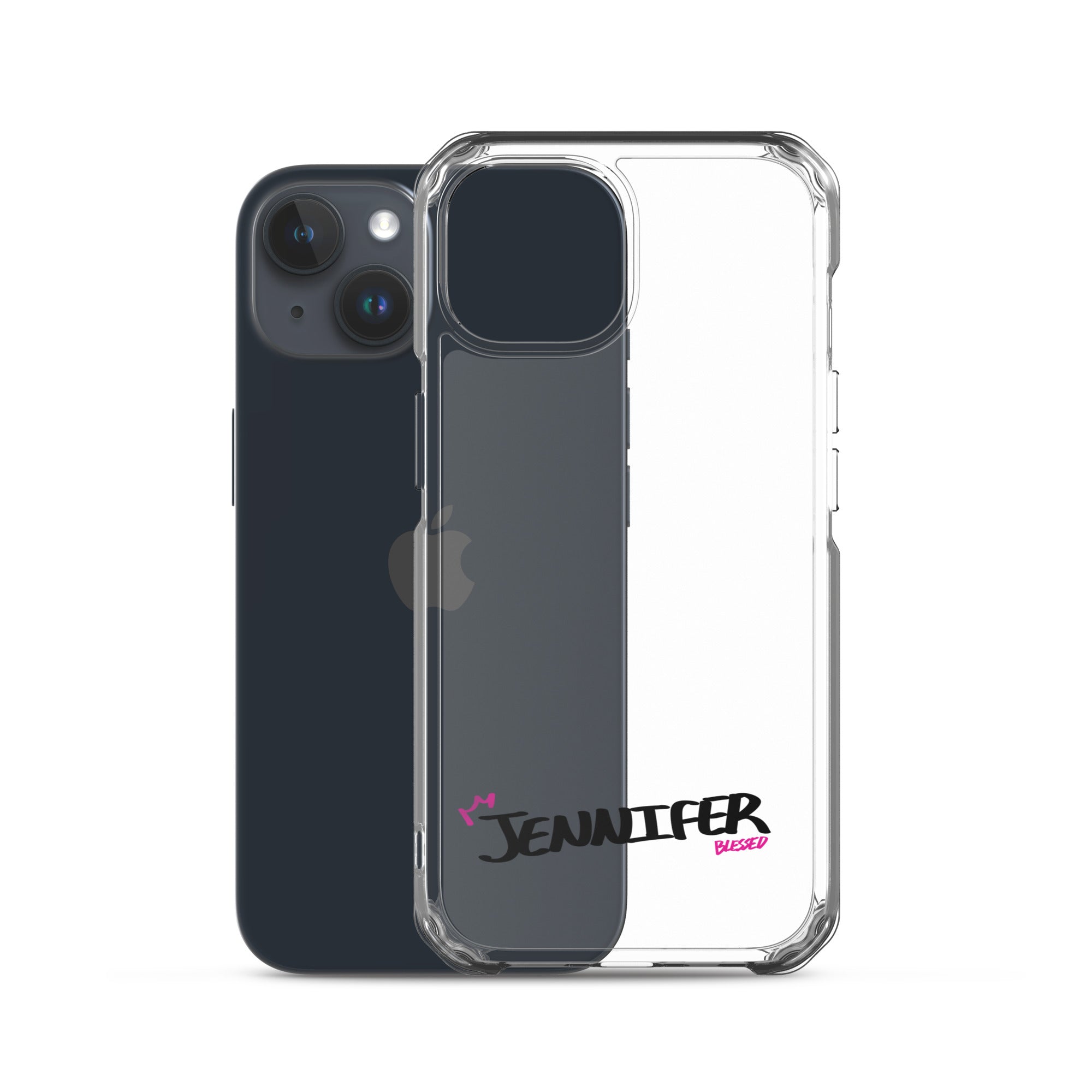 Clear iPhone Case - Jennifer Blessed