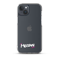 Clear iPhone Case - Megan Blessed