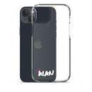 Clear iPhone Case White Text - Alan