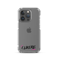 Clear iPhone Case - Claire Blessed