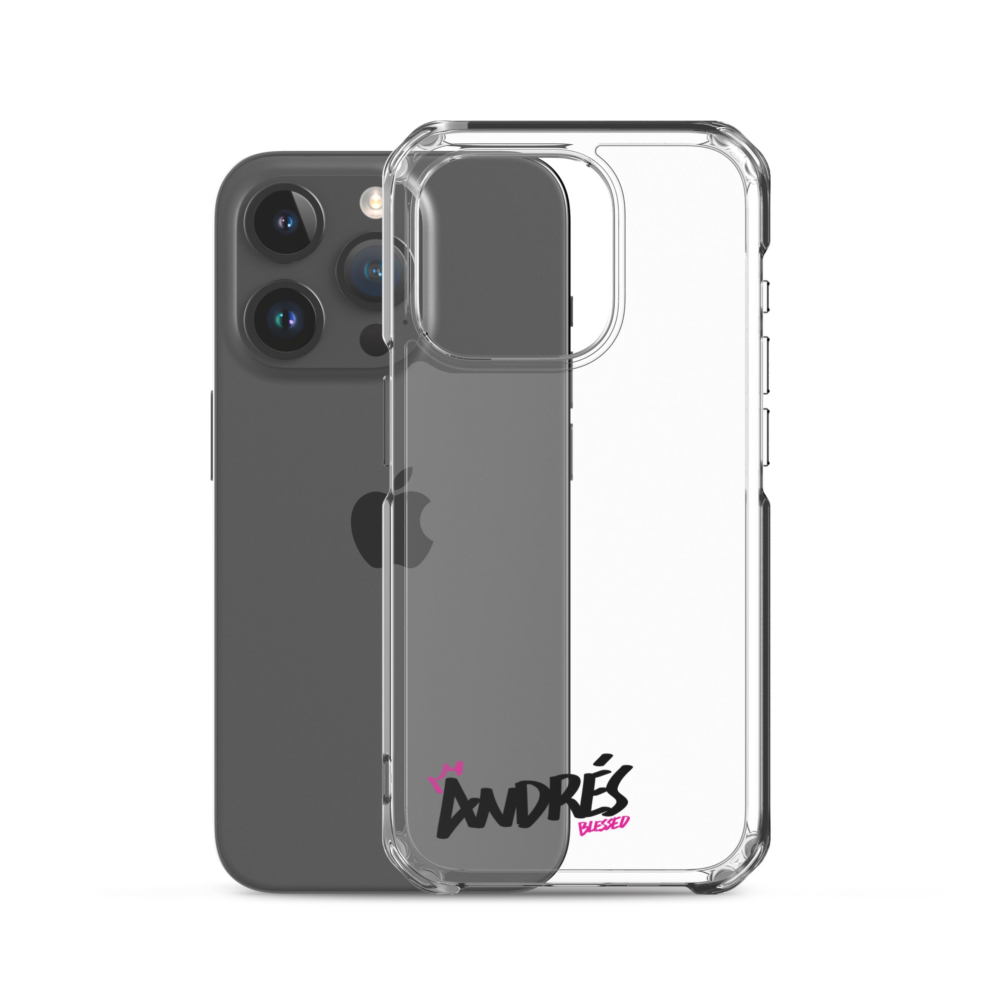 Clear iPhone Case - Andres Blessed