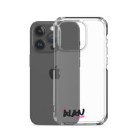 Clear iPhone Case Black Text - Alan Blessed