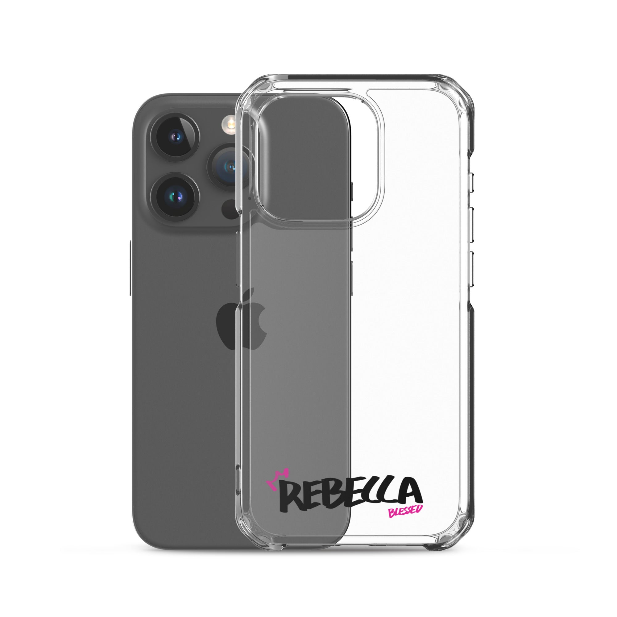 Clear iPhone Case - Rebecca Blessed