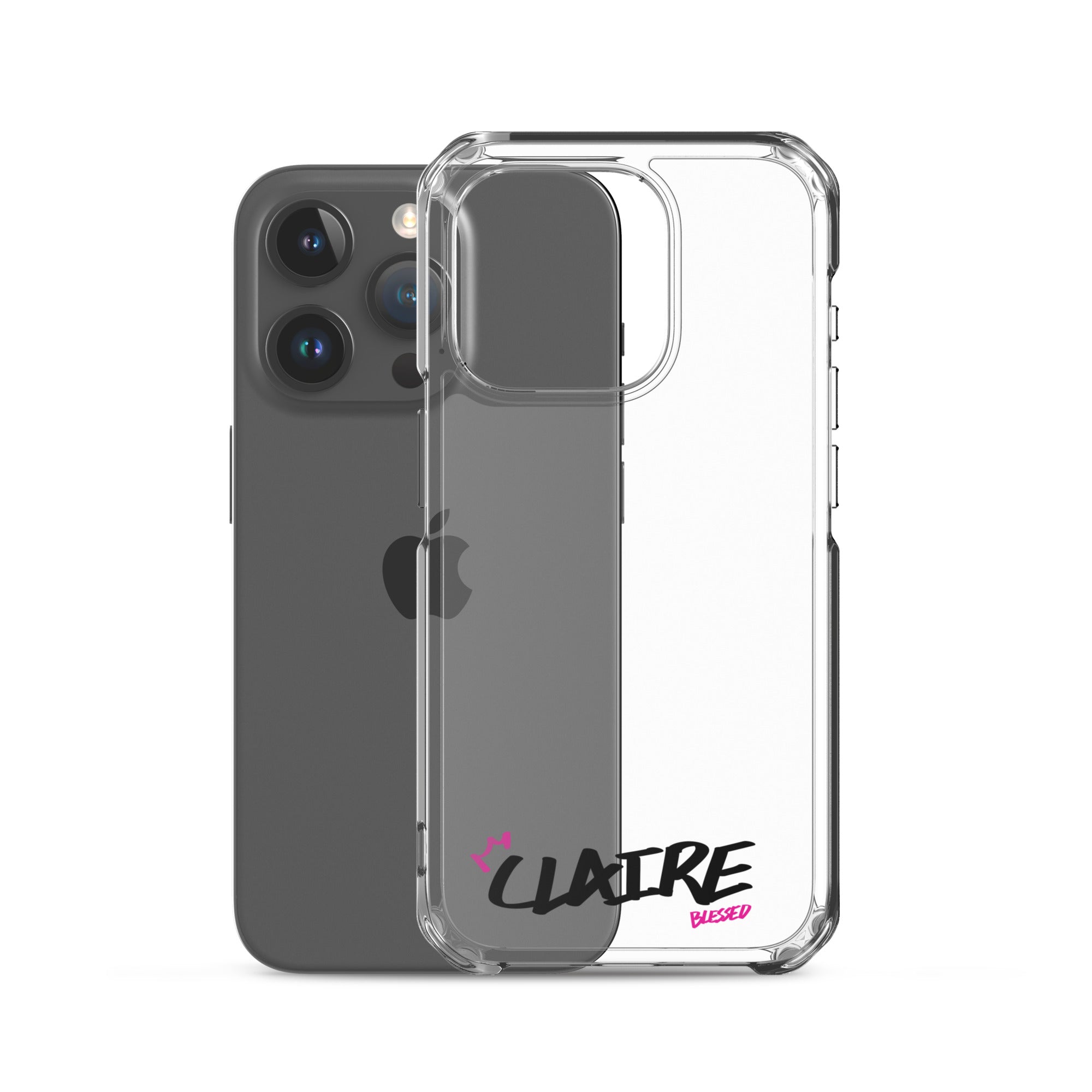 Clear iPhone Case - Claire Blessed