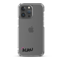 Clear iPhone Case Black Text - Alan