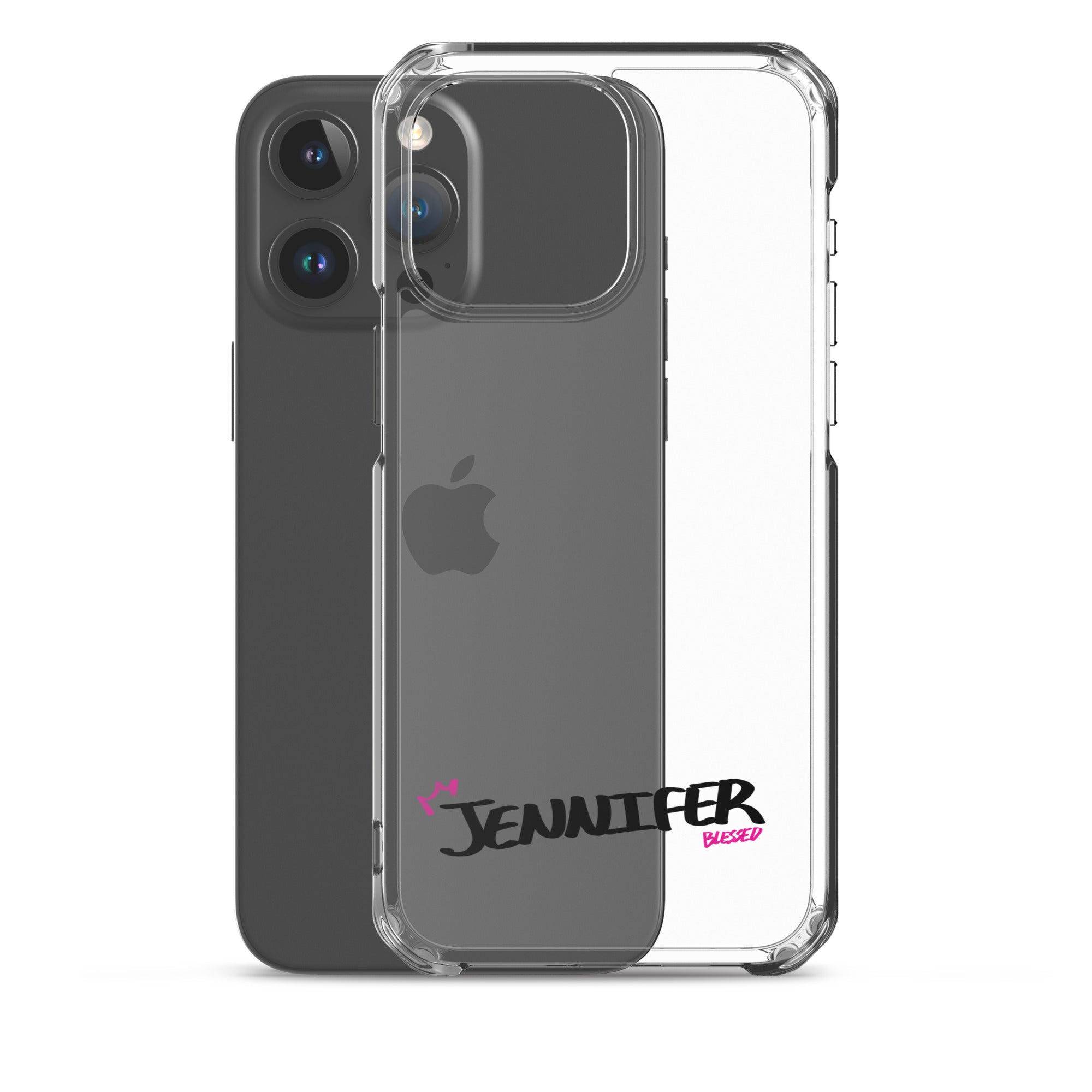 Clear iPhone Case - Jennifer Blessed