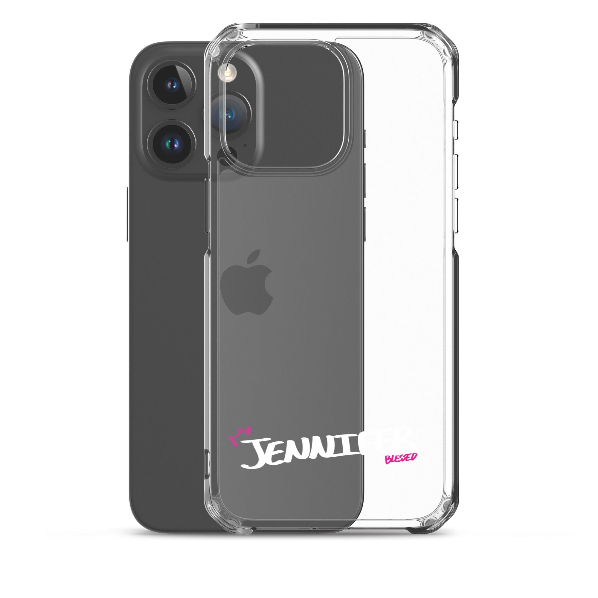 Clear iPhone Case - Jennifer Blessed