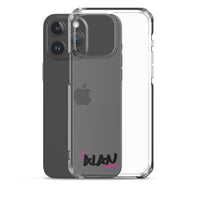 Clear iPhone Case Black Text - Alan Blessed