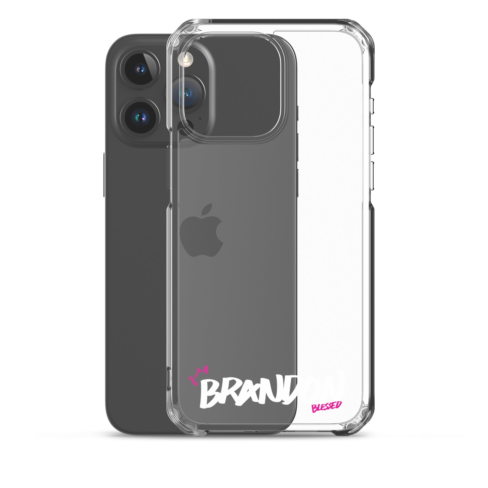 Clear iPhone Case - Brandon Blessed