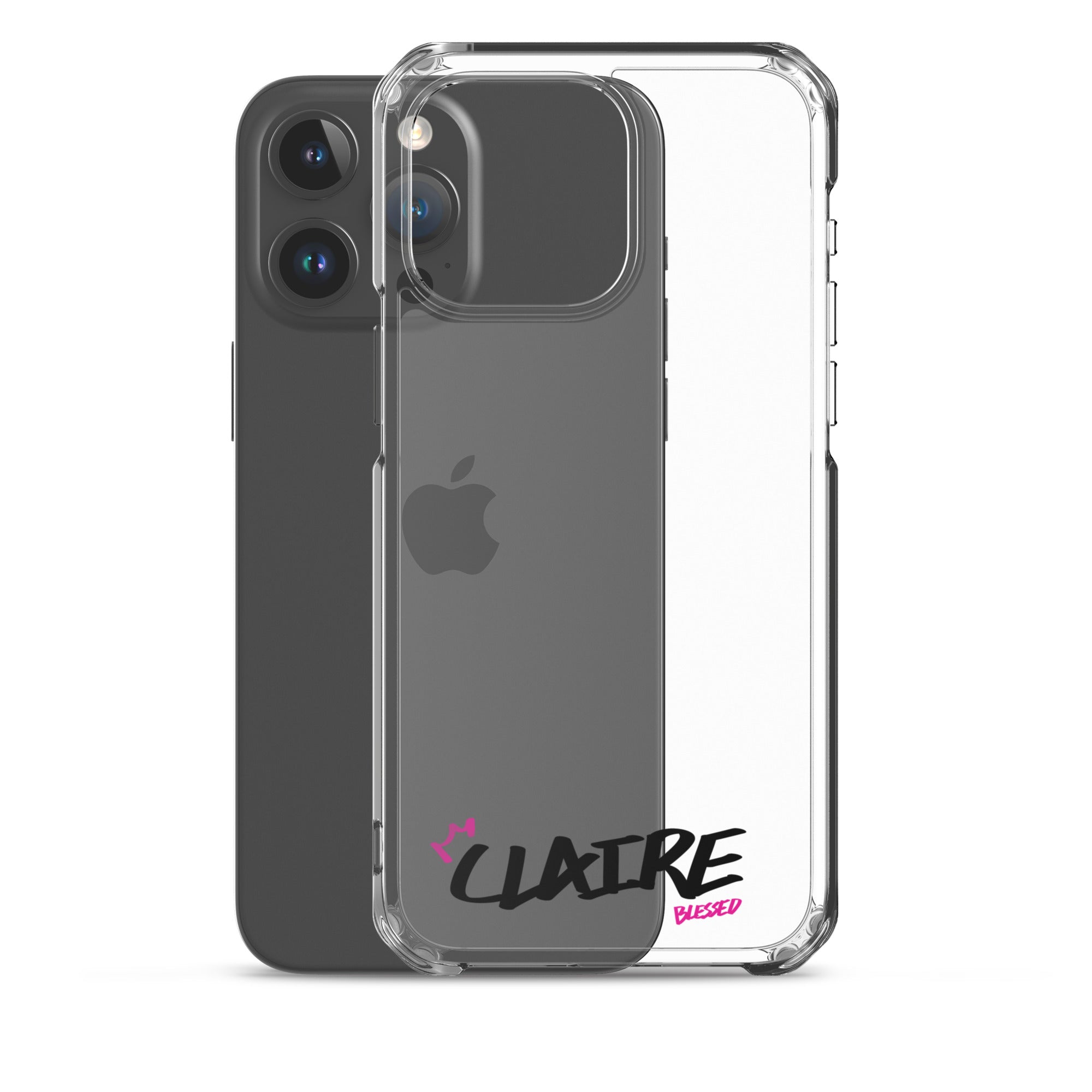 Clear iPhone Case - Claire Blessed