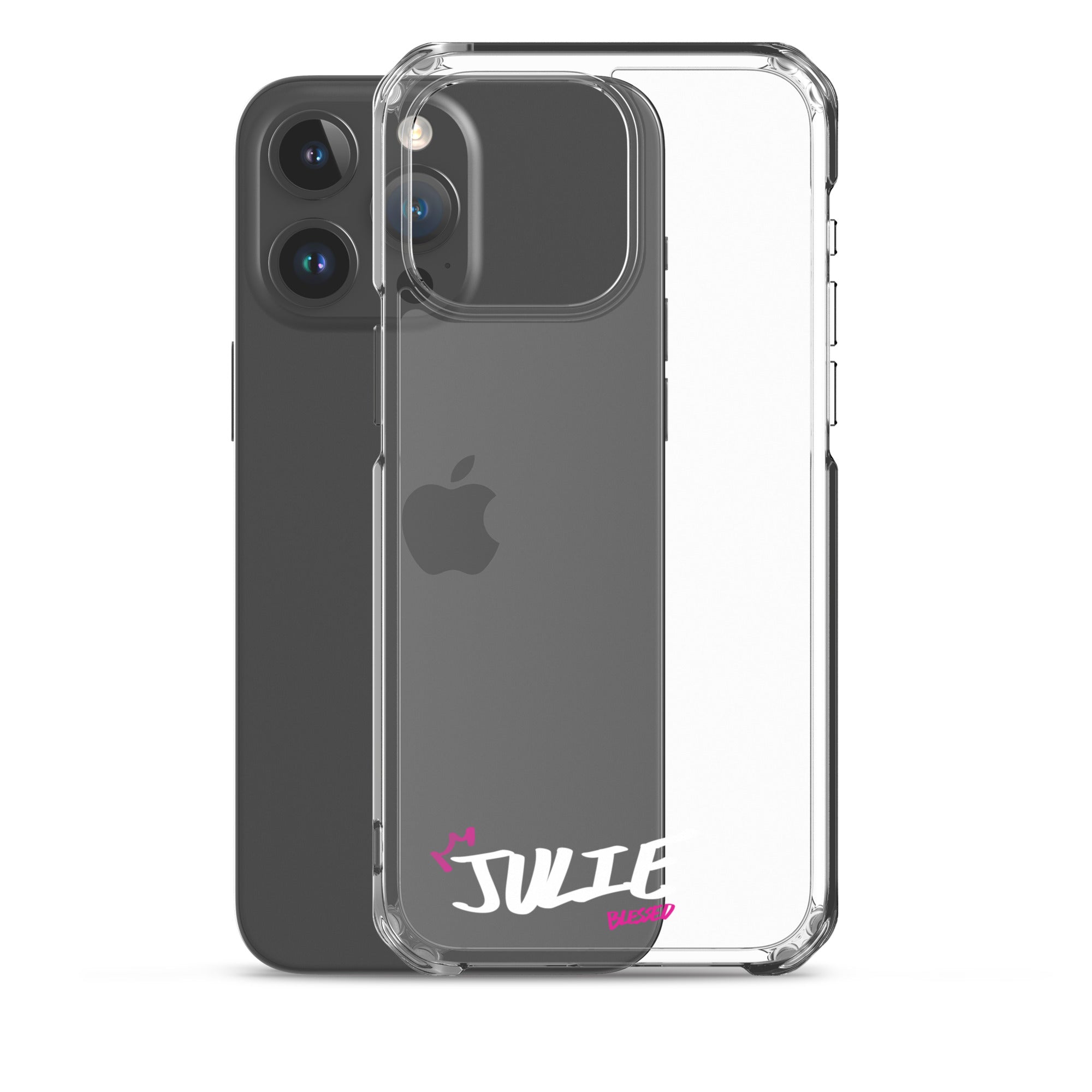 Clear iPhone Case - Julie Blessed