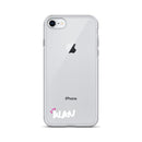 Clear iPhone Case White Text - Alan