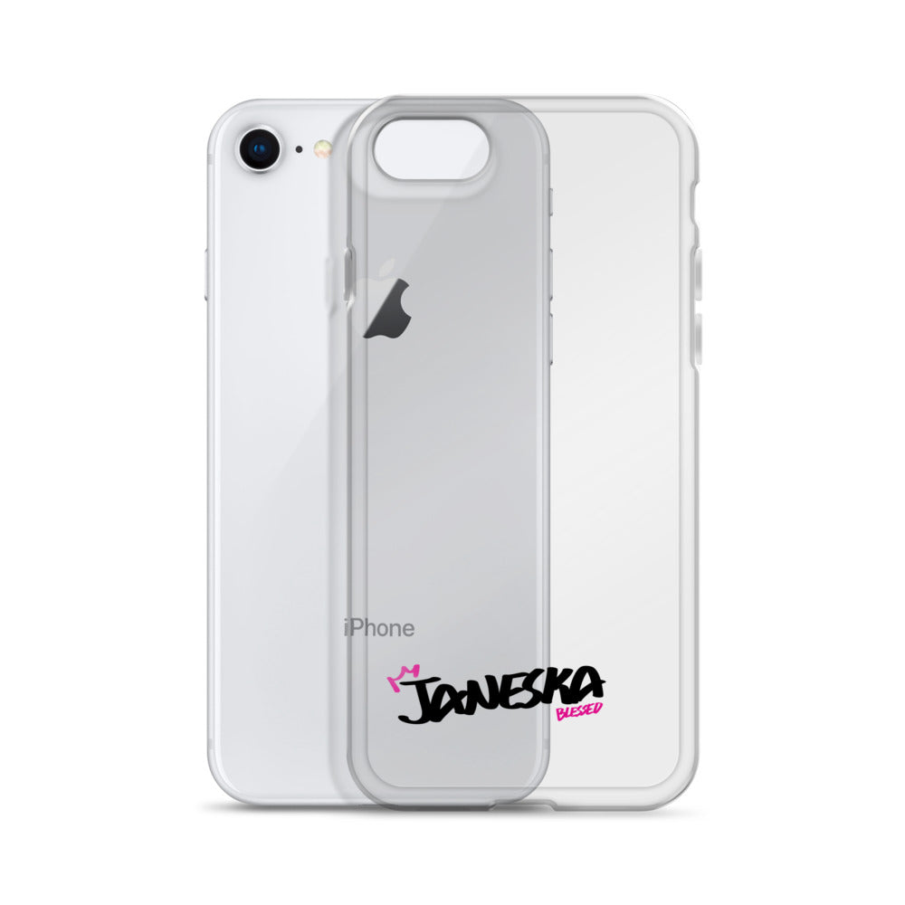 Clear iPhone Case - Janeska Blessed