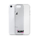 Clear iPhone Case Black Text - Alan Blessed