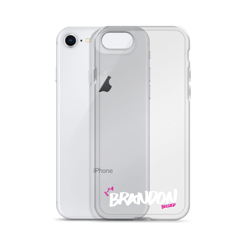 Clear iPhone Case - Brandon Blessed