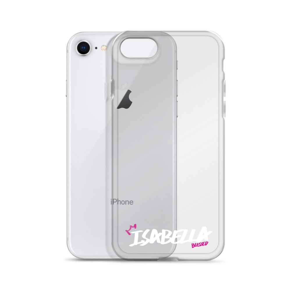 Clear iPhone Case - Isabella Blessed