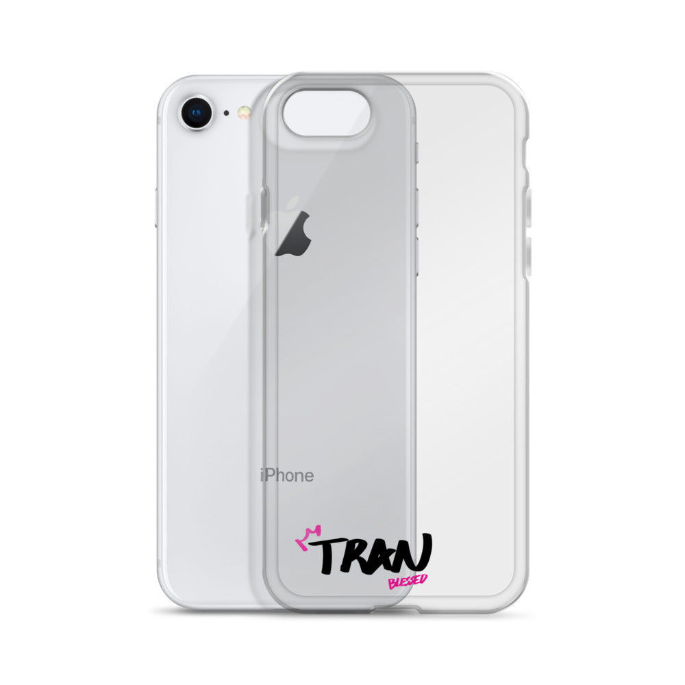 Clear iPhone Case - Tran Blessed