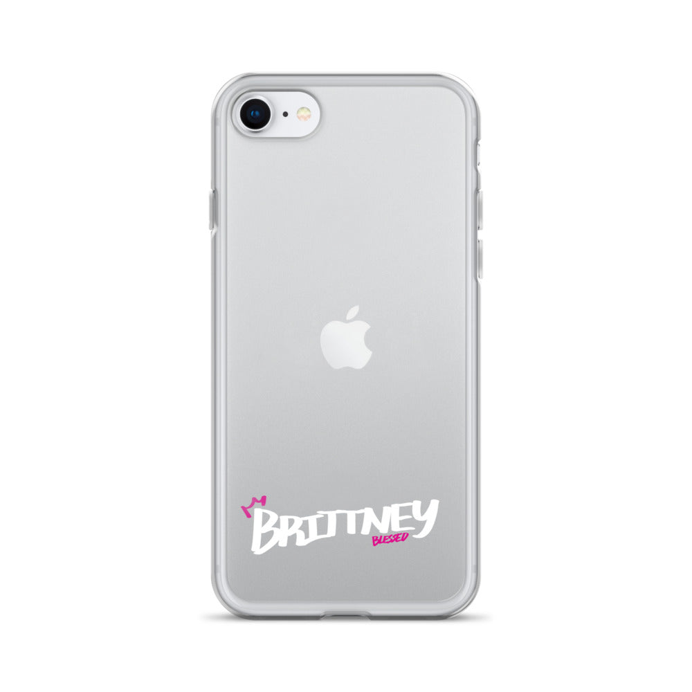 Clear iPhone Case - Brittney Blessed